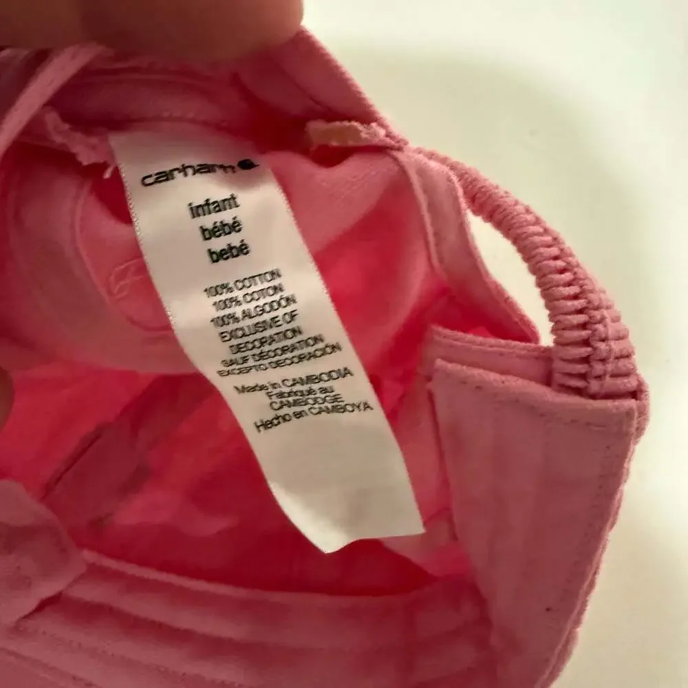 Carhartt Infant Canvas Baseball Cap in Pink